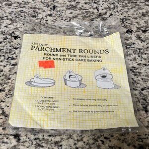 Partially Used Regency Parchment Rounds